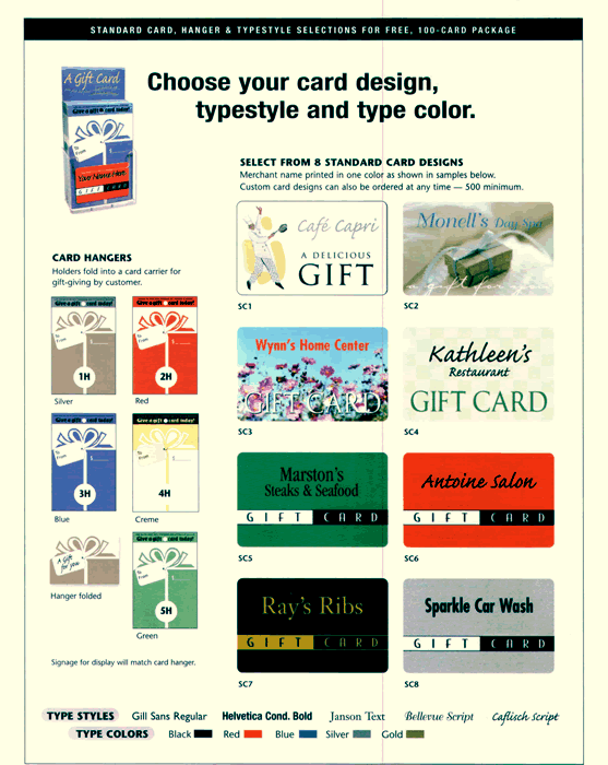 Custom Gift and Loyalty Card Designs